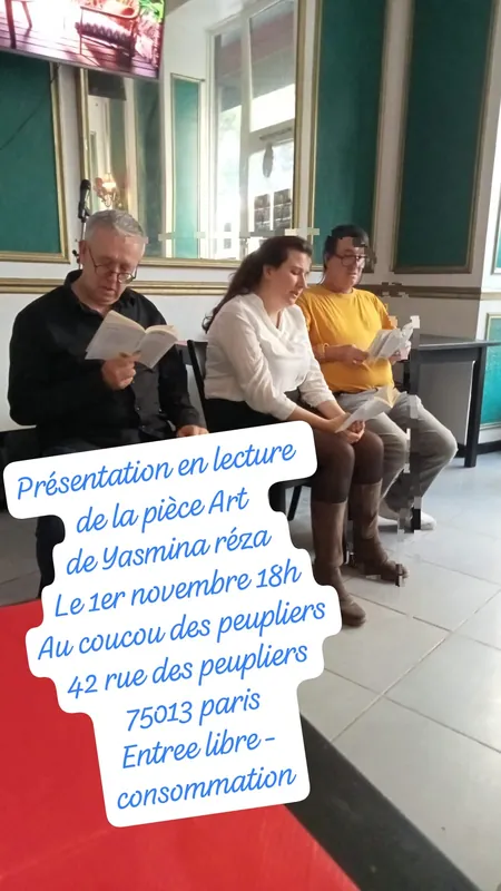 Affiche Découverte lecture art de Yasmina reza