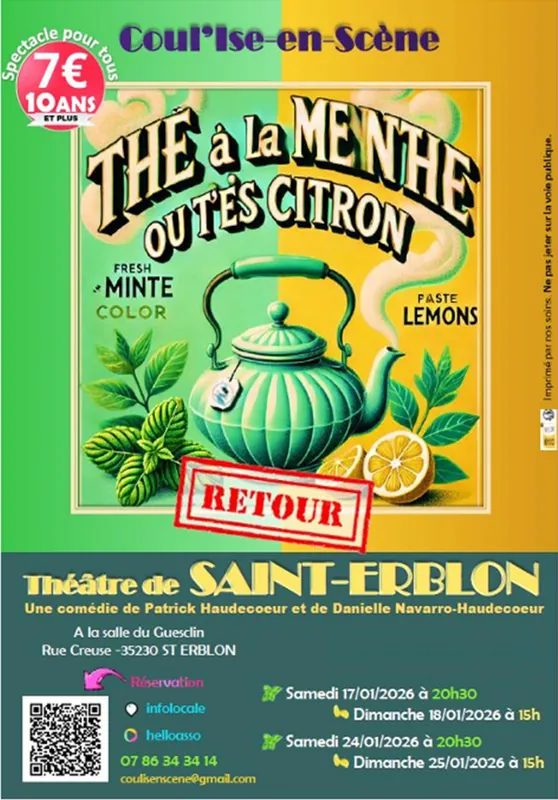 Affiche Thé à la menthe ou t'es citron ?