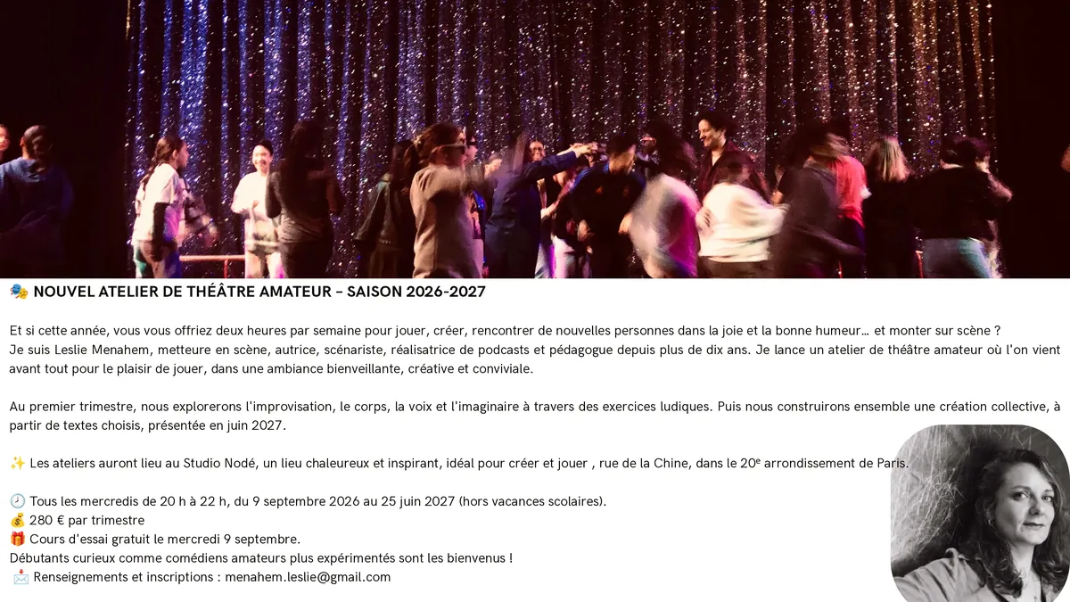 Couverture — NOUVEAU ATELIER THEÂTRE AMATEUR CREATIF & ORIGINAL