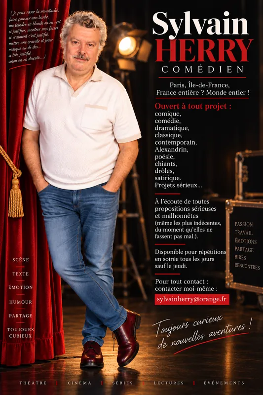 Couverture — Comédien disponible.