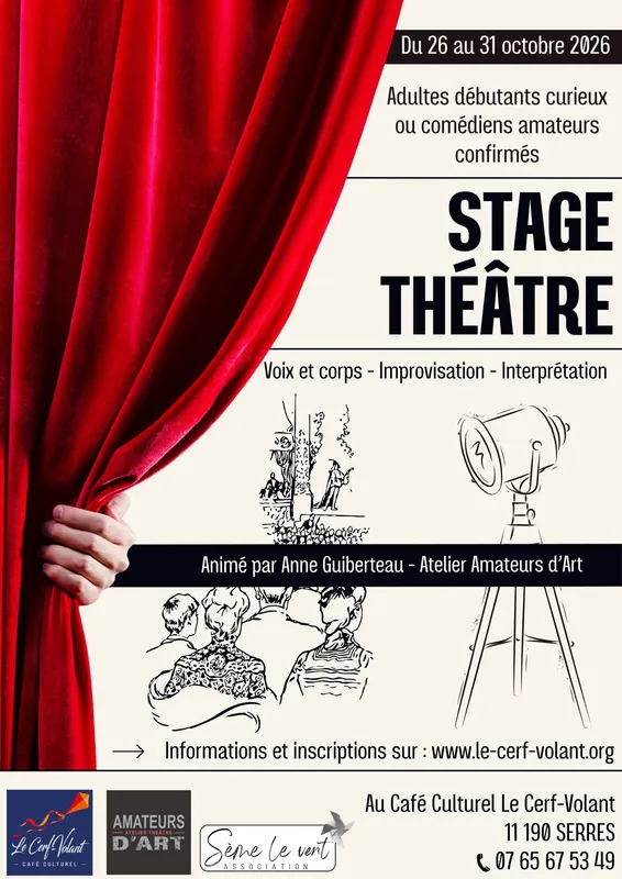 Couverture — Stage Théâtre du 26 au 31 octobre 2026
