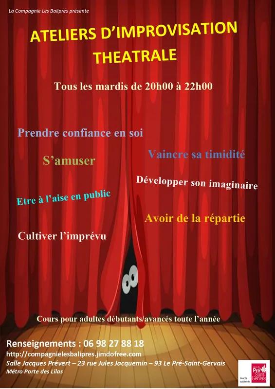 Couverture — Ateliers d'improvisation théâtrale 93