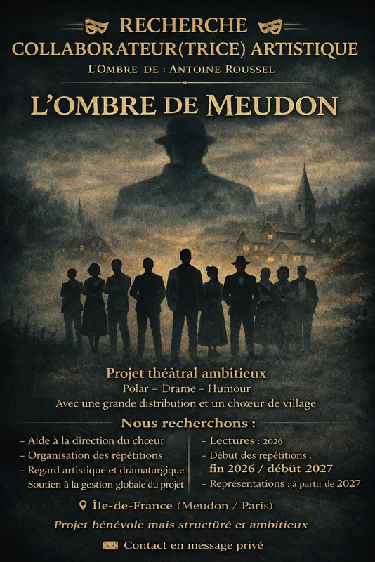 Couverture — RECHERCHE COLLABORATEUR / COLLABORATRICE ARTISTIQU